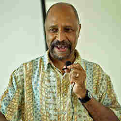 Clarence 'Skip' Ellis, during a 2012 lecture at Ashesi University.