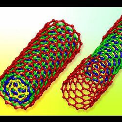 multi-walled boron nitride nanotubes, illustration