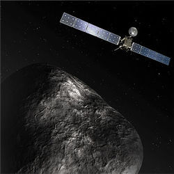 Rosetta orbiter at comet