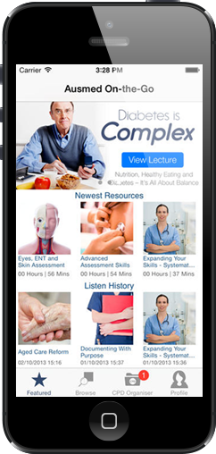 The Ausmed On-the-Go app for Continuing Professional Development