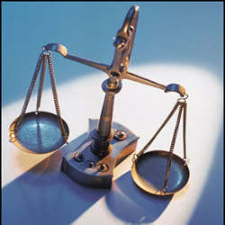 The scales of Justice.