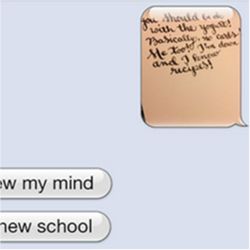 Calligraphy text messaging