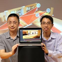 Professor Yu Yizhou (left) and Dr. Calvin Fong.