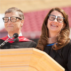 Bill and Melinda Gates at Stanford