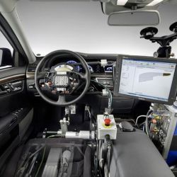 Google's self-driving car, interior