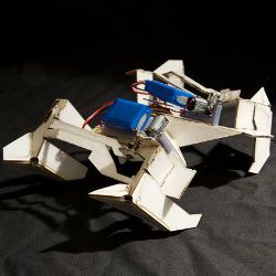 self-folding mobile prototype robot