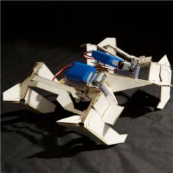 Self-folding mobile robot