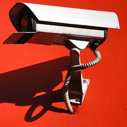 A surveillance camera. 