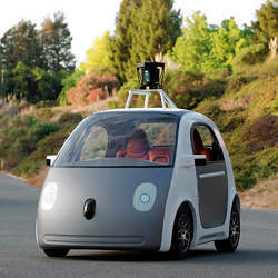 A prototype Google driverless car. 