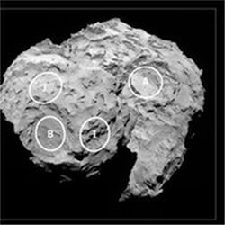 Philae candidate landing sites