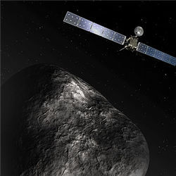 Rosetta orbiter at comet 67P/Churyumov-Gerasimenko