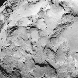 Philae's primary landing site close-up