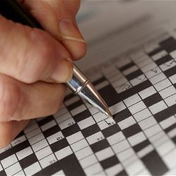 solving crossword puzzle