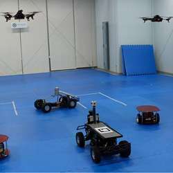 The agents of the prototype UGV/UAV cooperative system.