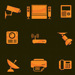 Some of the devices connected in the Internet of Things.