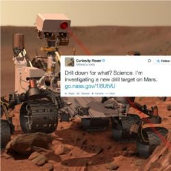 Curiosity tweets