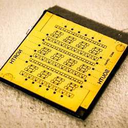 A square-centimeter chip containing the nTron adder.