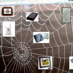 Artist's conception of a Web of Things. 