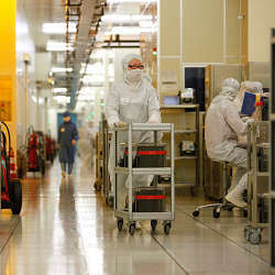 A Shanghai factory of China's Semiconductor Manufacturing International Corporation.