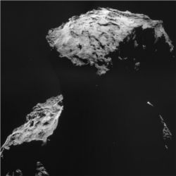 Philae's comet landing site