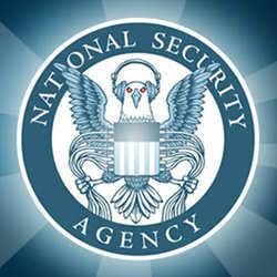 A stylized version of the National Security Agency logo.