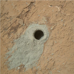 Mudstone target, Mars