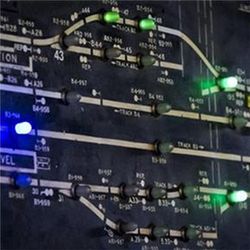 Subway interlocking switch and signal control board
