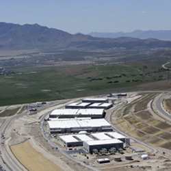 An aeriel view of the NSA's new data center in Bluffdale, UT. 