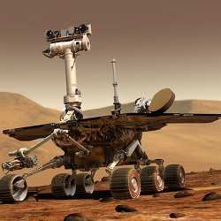 The Mars rover Opportunity.