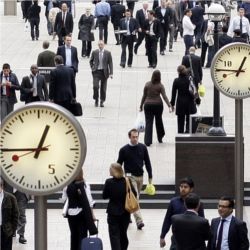 Clocks, Canary Wharf, London