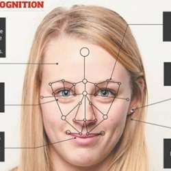 How some facial recognition technology works. 