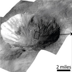 Cornelia Crater on Vesta