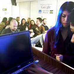 At the University of Pittsburgh's first all-female hackathon.