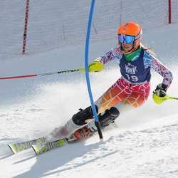 A competitive skier.