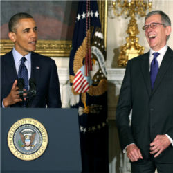 Barack Obama and Tom Wheeler