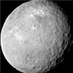 View of Ceres from 52,000 miles out