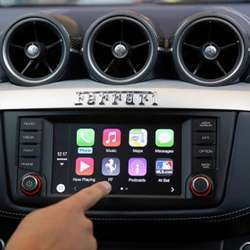 Apple's CarPlay for linking cars and smartphones.