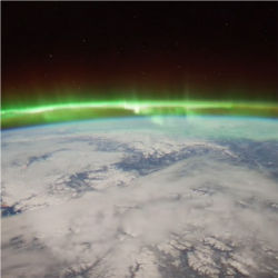 Aurora Borealis from International Space Station