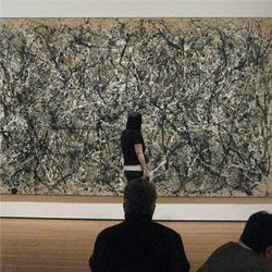 Jackson Pollock drip painting