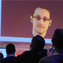 Edward Snowden at CeBit