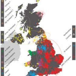 Map of U.K. genetic ancestry