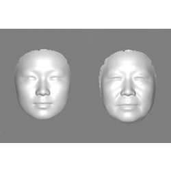 Composites of the faces of Chinese women aged between 17 and 29 (left), and 60 and 77 