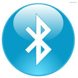 A Bluetooth logo.