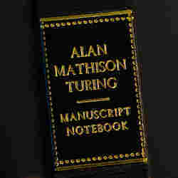 Alan Turing's notebook is stored in a specially prepared protective case.