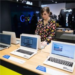 Google devices in London store