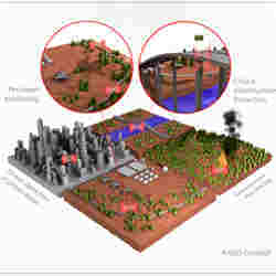 Artist's conception of scenarios in which N-ZERO sensors would be useful.