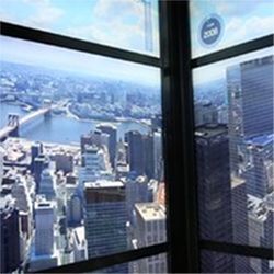 Virtual elevator view 1 World Trade Center