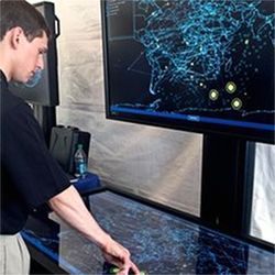 DARPA 55-inch touch table