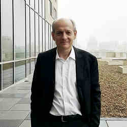 Stuart Russell, a computer scientist at the University of California, Berkeley, during a March stopover in San Antonio, TX.