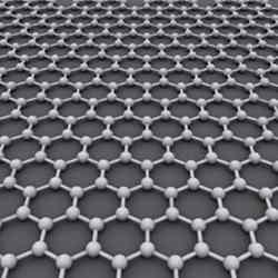 The structure of graphene, an atomic-scale honeycomb lattice made of carbon atoms.